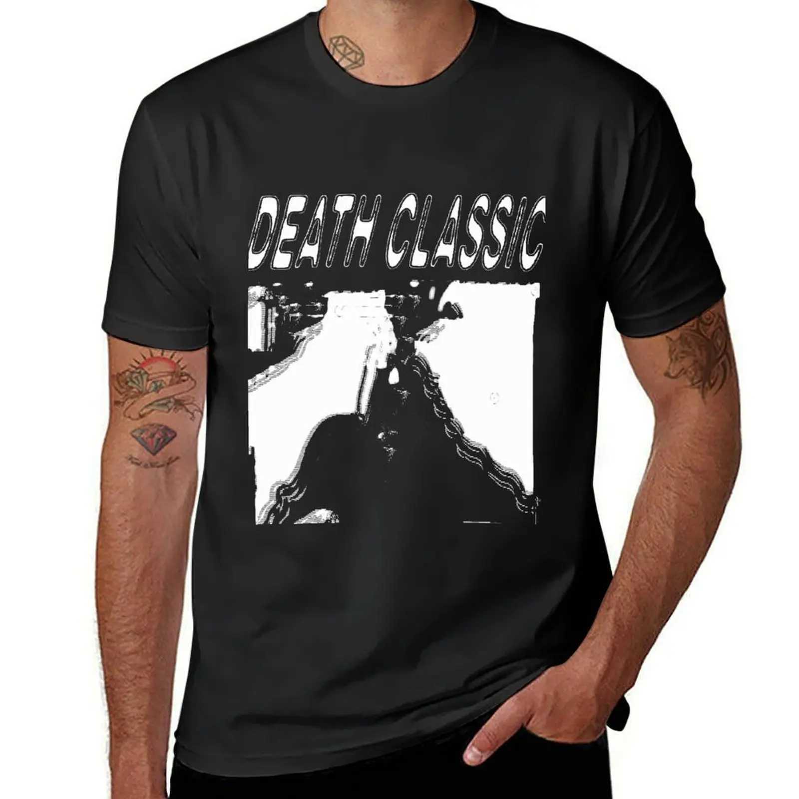 Death Classic (- Death Grip) Summer T-shirt Top Quick Drying Customized Retro Solid Color Mens T-shirt W241223