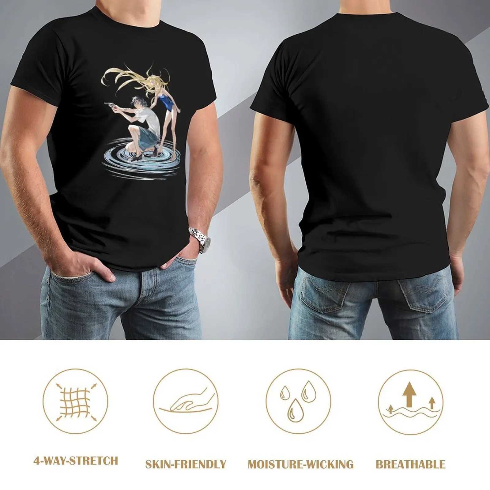 Summertime Render Sandy Shores T-shirt Aesthetic Plain Street Clothing Mens Heavy Duty T-shirt W241223
