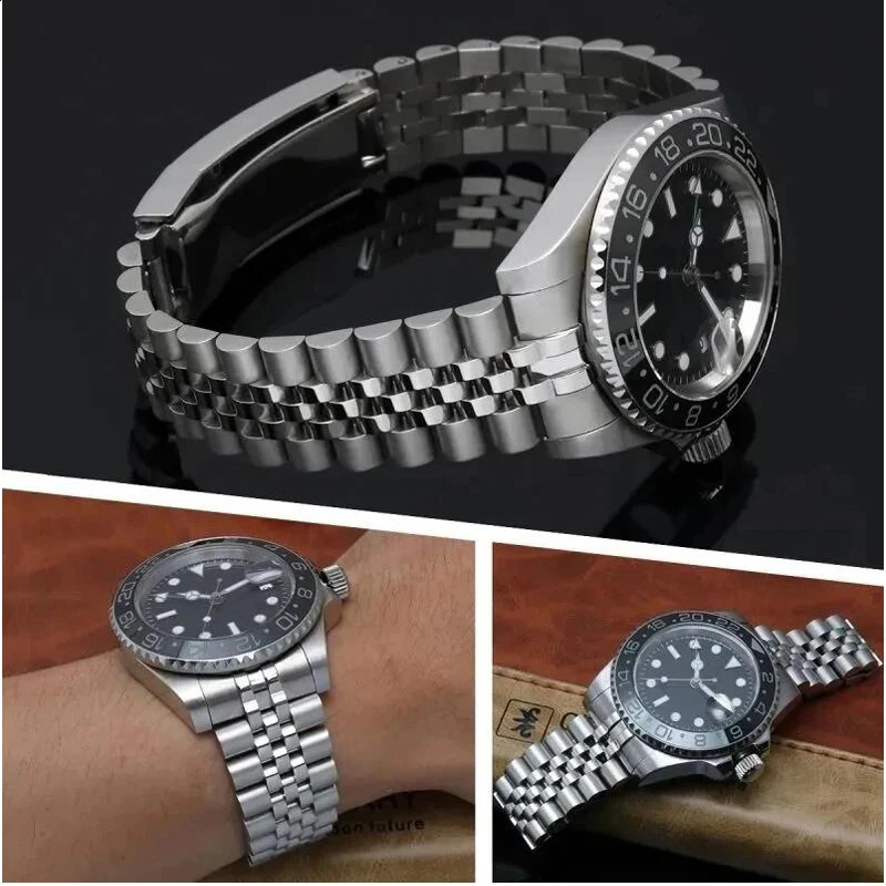 904 Jubilee Watchband For Rolex Sub GMT Yacht Daytona Mens Strap Luxury watch chain Mod Parts Replacement Accessories 241220