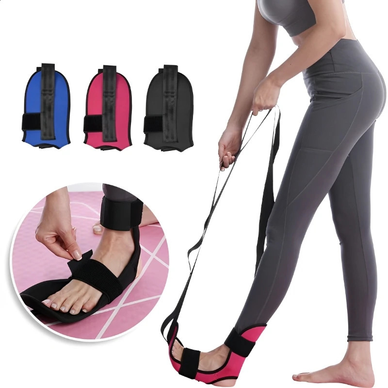 Fitness Open Back Muscle Relaxation Yoga Stretching Band Leg Stretcher Flexibility Strap For Rehabilitation Plantar Fasciitis 241216