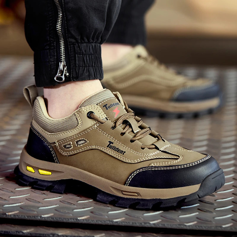 Work safety shoes mens safety boots shock resistant perforated work shoes sports shoes mens work boots durable 10kV 241223