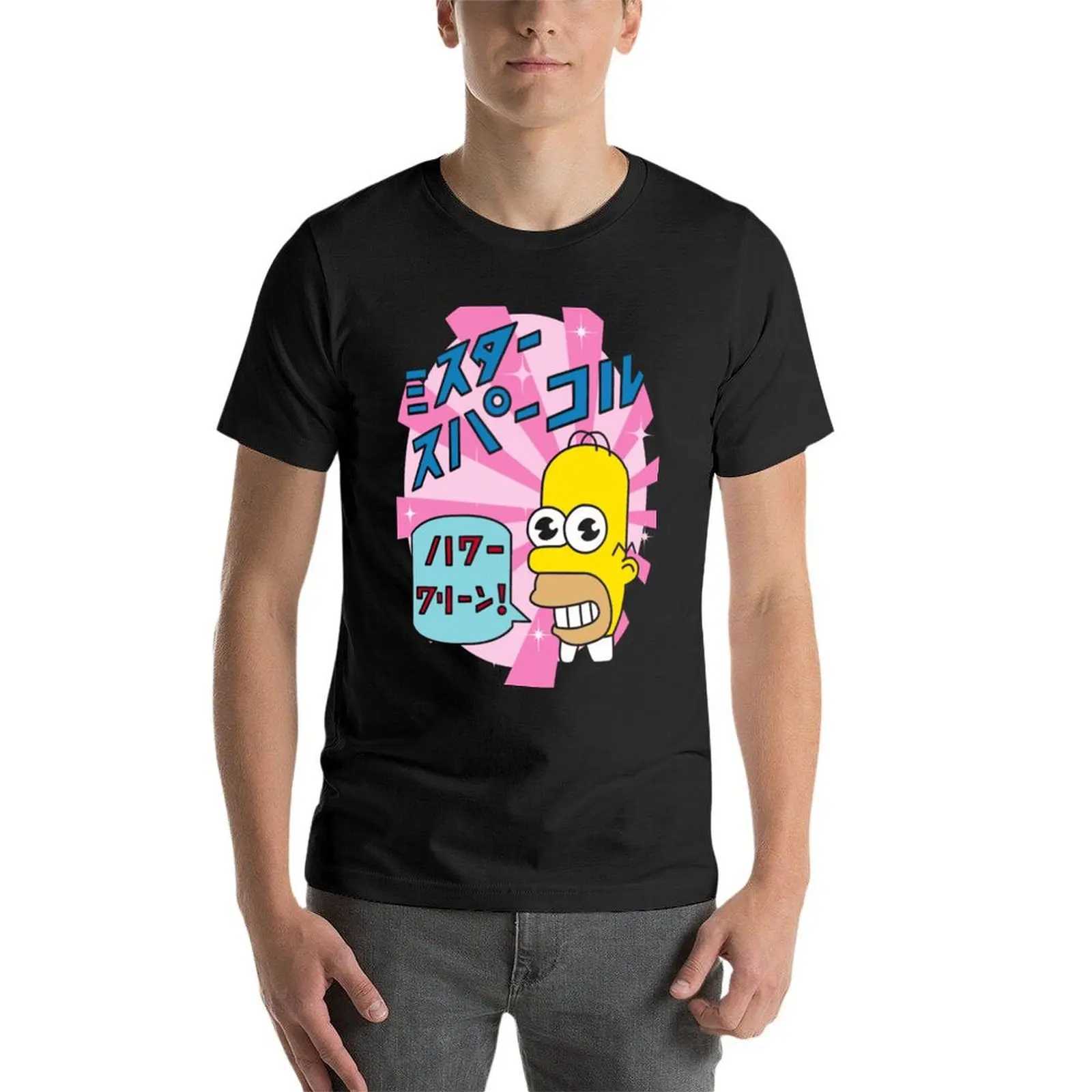 Mr. Sparkle T-shirt plain short sleeved T-shirt mens clothing heavyweight top W241223
