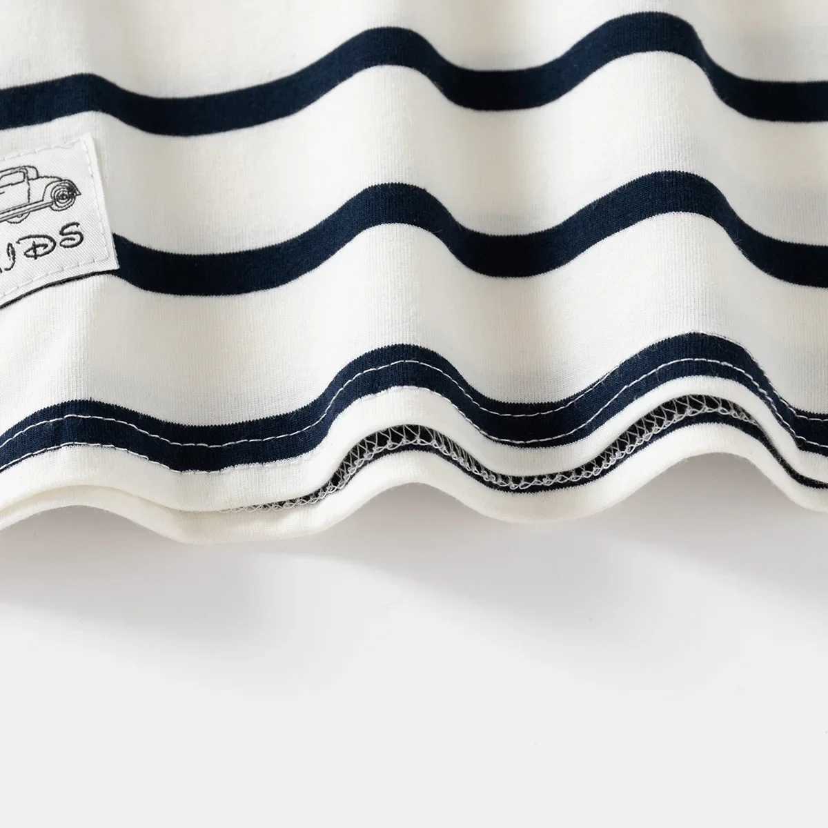 Mens polo shirt short sleeved striped childrens summer top wearing childrens T-shirt soft boy shirt clothing 4-6Y W241223