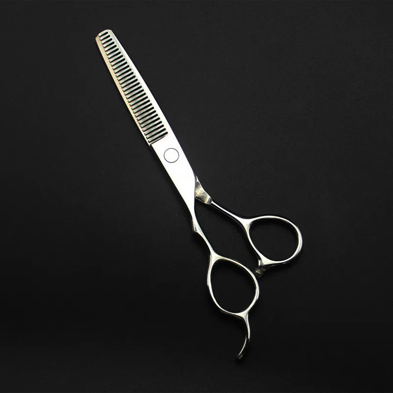 professional Japan 440c left handed 5.5 6 silver cut hair scissors haircut thinning barber cutting shears hairdresser scissors 241224