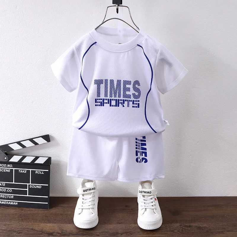 Clothing Sets Summer Baby Boy Clothes Set Letter Printed Tshirts and Shorts 2pcs Suit Children Girls O-neck Top Bottom Outfits Ball UniformY241225XW0I
