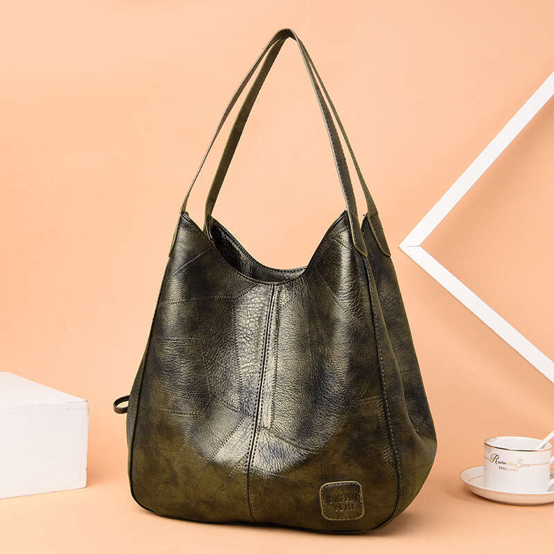 Hot selling outdoor high-quality three-layer large capacity vegetable basket tote women's shoulder bag