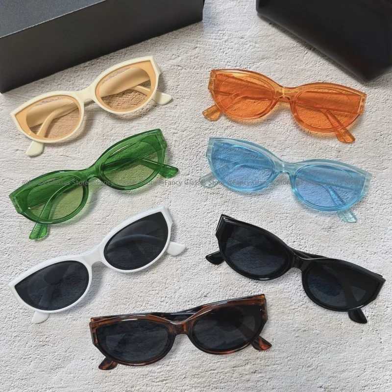 High end trend UV anti sunlight retro cat eye small frame sun mens text sun protection and driving sun X2412251