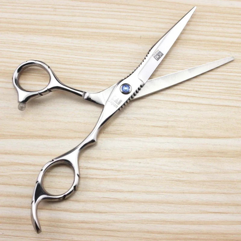 Professional 440c 6 Inch Sapphire Hair Scissors Set Hair Clipper Cutting Scissor Barber Thinning Shears Hairdressing Scissors 241225