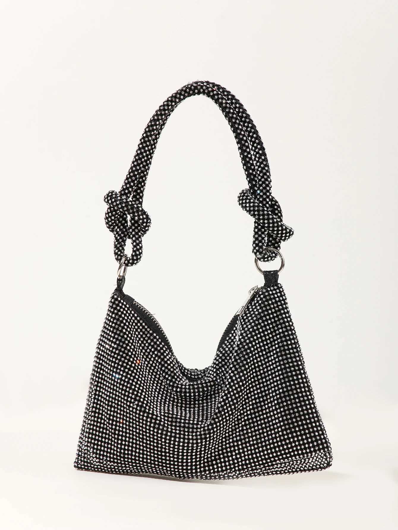 Womens shiny rhinestone shoulder bag clutch elegant party wedding wallet handbag womens fashionable evening clutch B Z241225