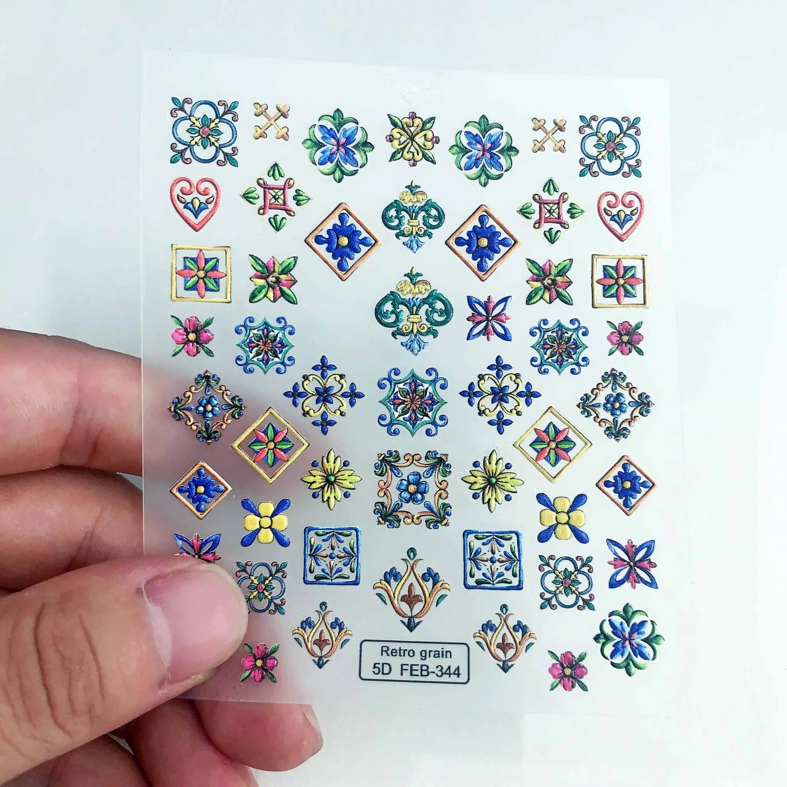 OEM ODM Nail Sticker Custom Personalized Cartoon 5d Nail Stickers Decals Wholesale 100 Pieces 241225