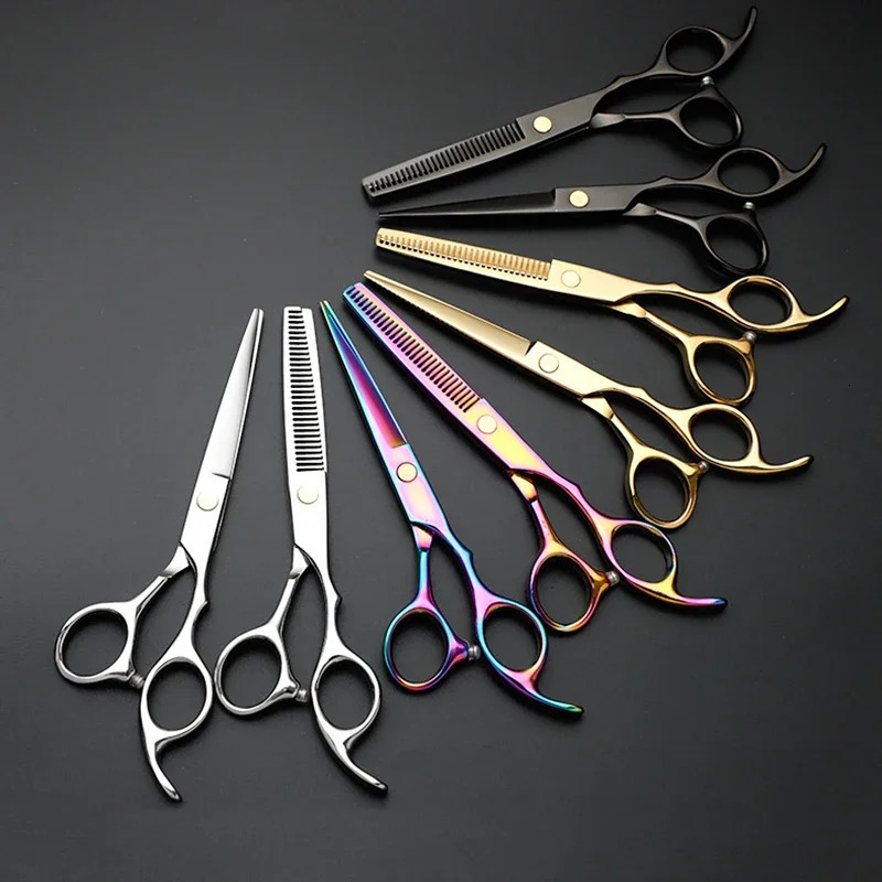 Professional hairdressing scissors barber accesories Hair Thinning Cut Metal Scissors Tooth Shears Styling Tool cutting scissors 241225