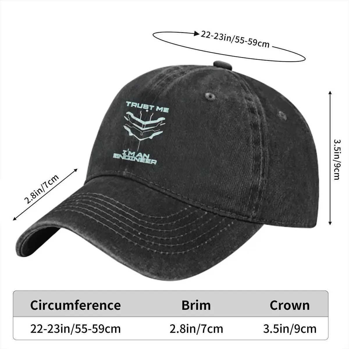 Trust Me Baseball Hats Peaked Caps Dead Space Sun Shade Cowboy Hats for Men Trucker Dad Hat W241225