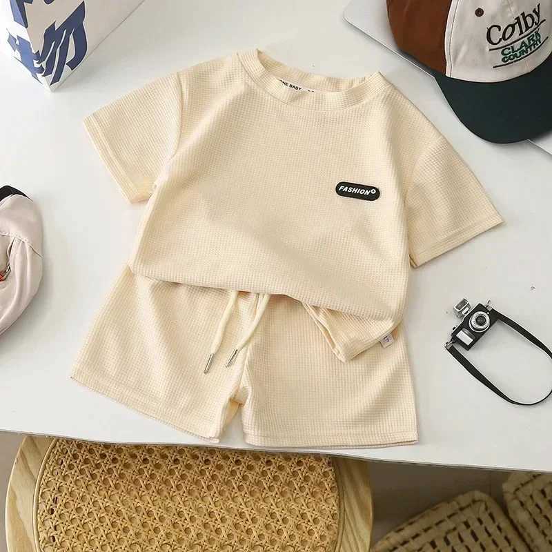 Clothing Sets Summer Children Boys Girl Clothing Sets Kids Cartoon T-Shirt Shorts 2Pcs/Set Toddler Leisure Sport Suits Baby Cotton TracksuitsY2412250R