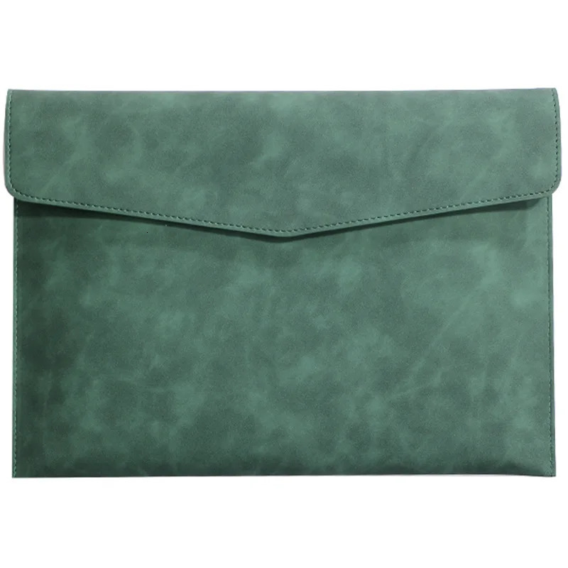 A4 Leather File Folder Package Business Document Organizer Simple Briefcase Data Contract Bill File Bag School Office Supplies 241225