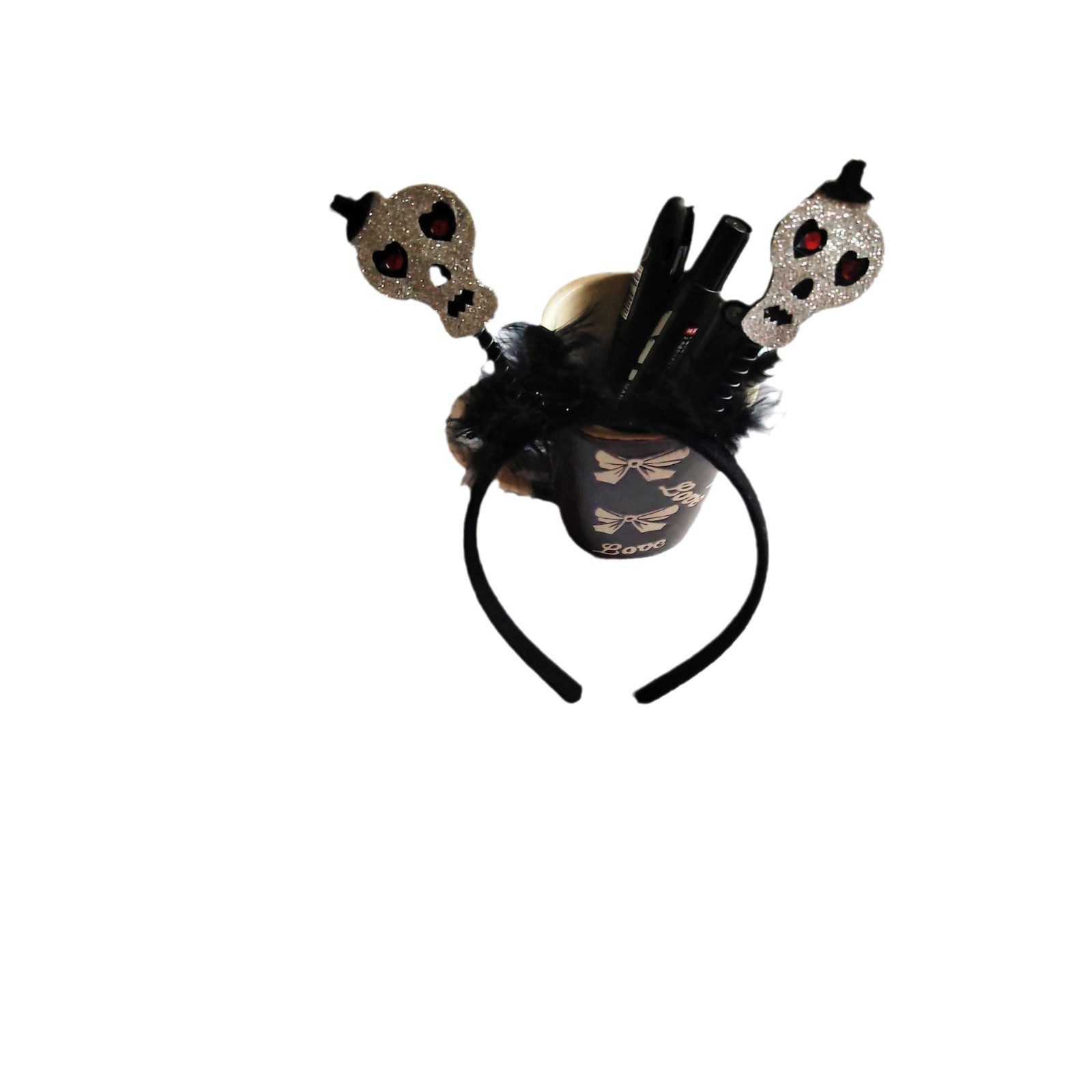 Halloween Bizarre Horror Headwear Pumpkin Bat Skull Ghost Headband Children's Dress up Props Party Hair Accessories