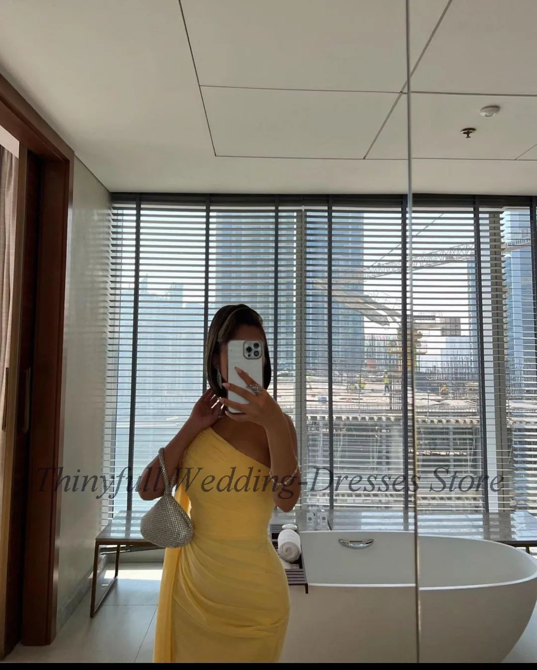Thinyfull Mermaid Chiffon Prom Dresses One Shoulder Specail Party Women Prom Gowns Long Arabic Formal Evening Dress Customized 241223