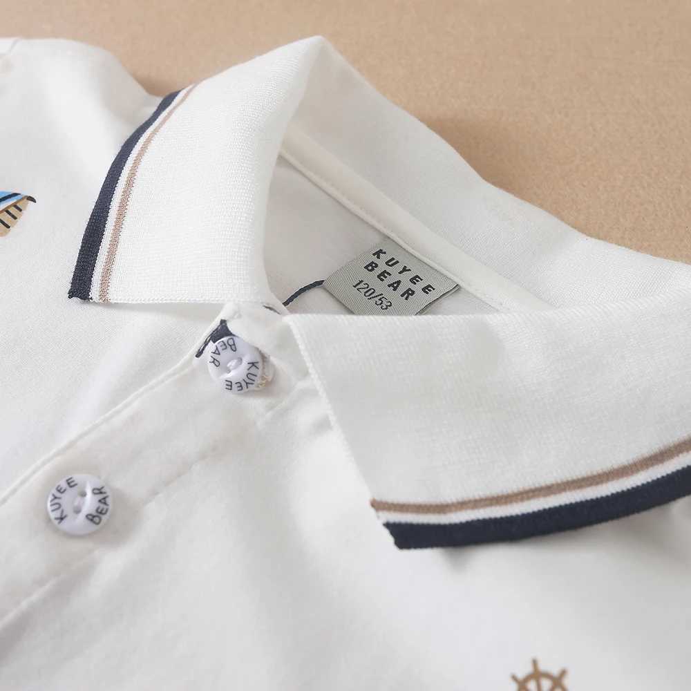 Boys Shirts 2024 New Summer Top Polo Shirt High-quali Kids Clothes Short Sleeve Cotton Tee for ChildrenXJ241225