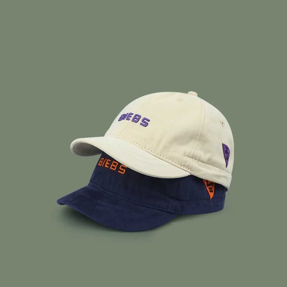Korean Short Brim Cargo Hat Couple Baseball Hat Summer UV resistant Sunscreen Hat Breathable Casual Truck Hat Retro Peaked Hat W241225