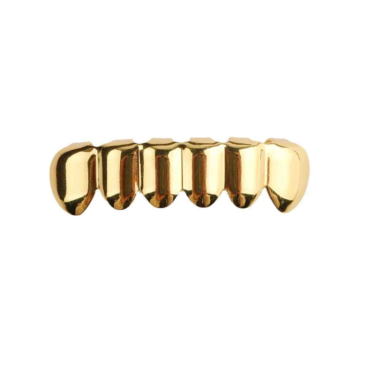 HIPHOP Smooth 6 Tooth Hip-Hop Semi Precious Gemstone Teeth set Teeth Grillz a gift from player number 7XJ241225