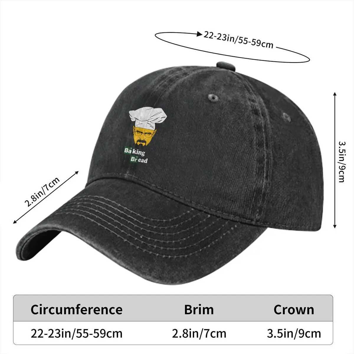 Breaking Bad TV Series Multi color Hat Pea Womens Hat Baking Bread Personalized Visor Protective Hat W241225