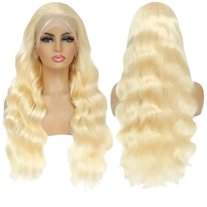 13 * 4 Front Lace Wig Women's Big Wave Long Curled Hair Natural Fashion Full Headset Kq1 Kq1