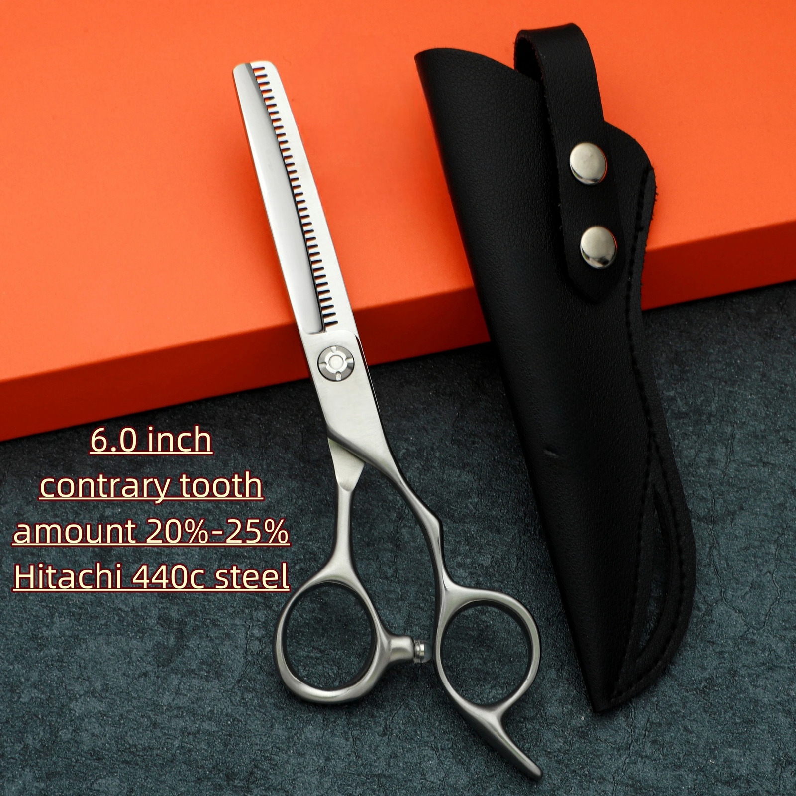 6 inch Contrary tooth Thinning scissorsProfessional Barber scissorsman and woman thinning shears440C steel Barber accessories 241225