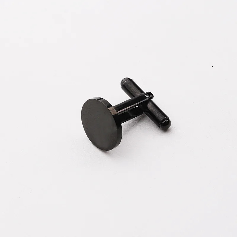 10Pcs/Lot High Quality 15mm 20mm Round Cufflinks Stainless Steel Mirror Polish Blank Cufflinks For DIY Jewelry Making 241225
