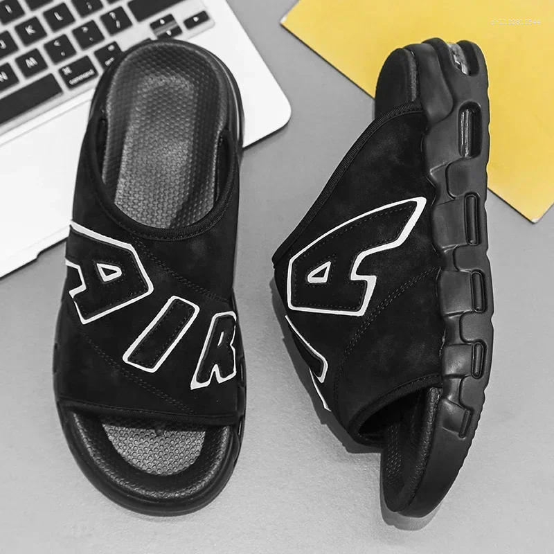 Slippers Slides Shoes For Men 2024 Original Brands Men's Comfortable Slipper Man Luxury Shiatsu Walk Around Home Male