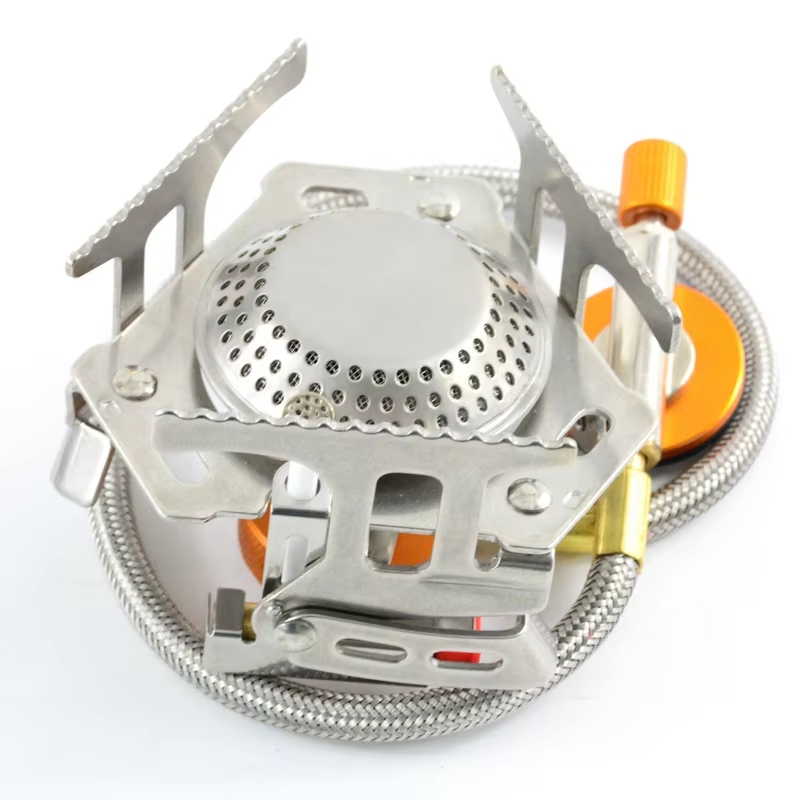 outdoor mini picnic camping gas stove burner portable folding gas cooker furnace