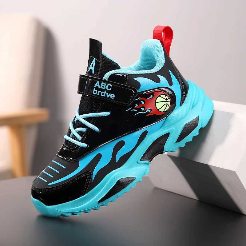 Athletic Outdoor Children Sneaker Boy Basketball Shoes Non-slip Sole Spring Fashion Sports Trainers School Boy Sneaker H241223