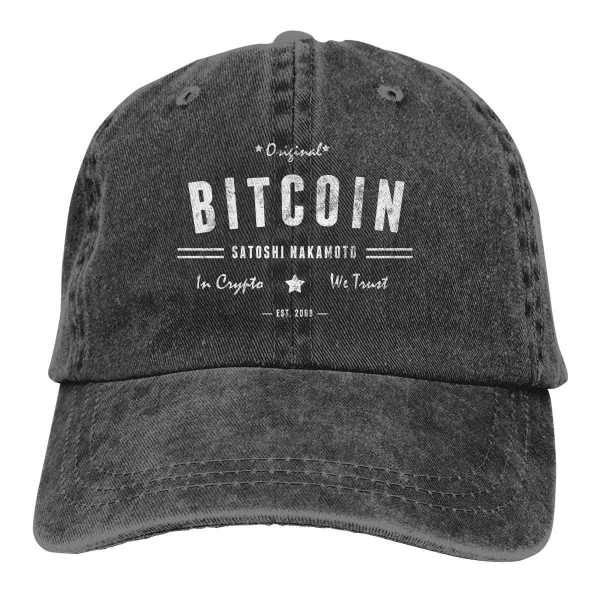 Original Satoshi BTC Crypto Baseball Hat Peaked Hat Bitcoin Cryptocurrency Miner Meme Mens Sunshade Hat W241225