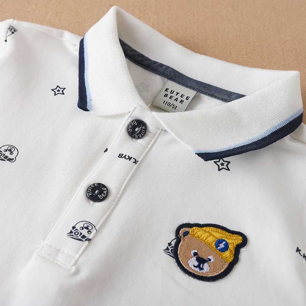 Boys Polo Shirt 2024 New High-quali Cotton Spring Autumn Long Sleeve Embroidered Top Kids Casual ClothingXJ241225