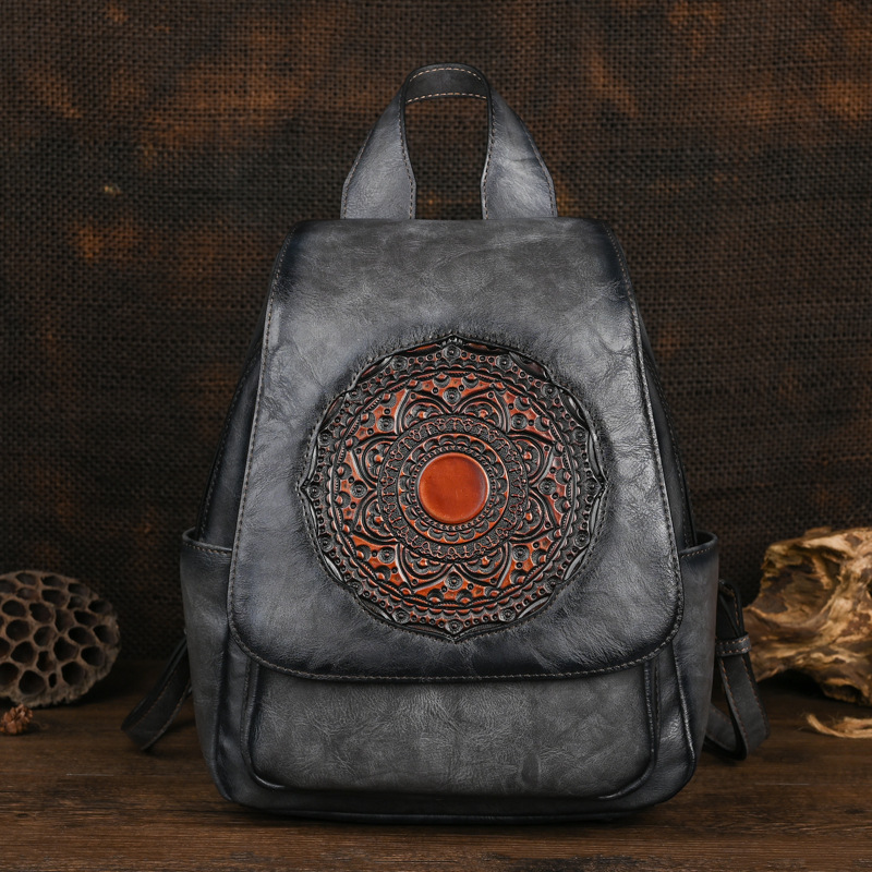 MOTAORA 2024 New Retro Women Bags Designer Leather Backpack For Woman Large Capacity Bag Women's Stylish Travel Backpacks