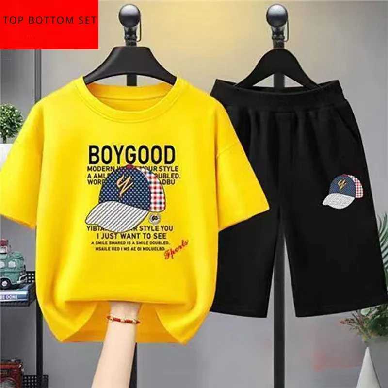 Clothing Sets Summer Baby Boy Clothes Set Children Stripe Star T-shirts and Shorts 2 Pieces Suit Kid Casual Top Bottom Outfits TracksuitsY241225KFKF