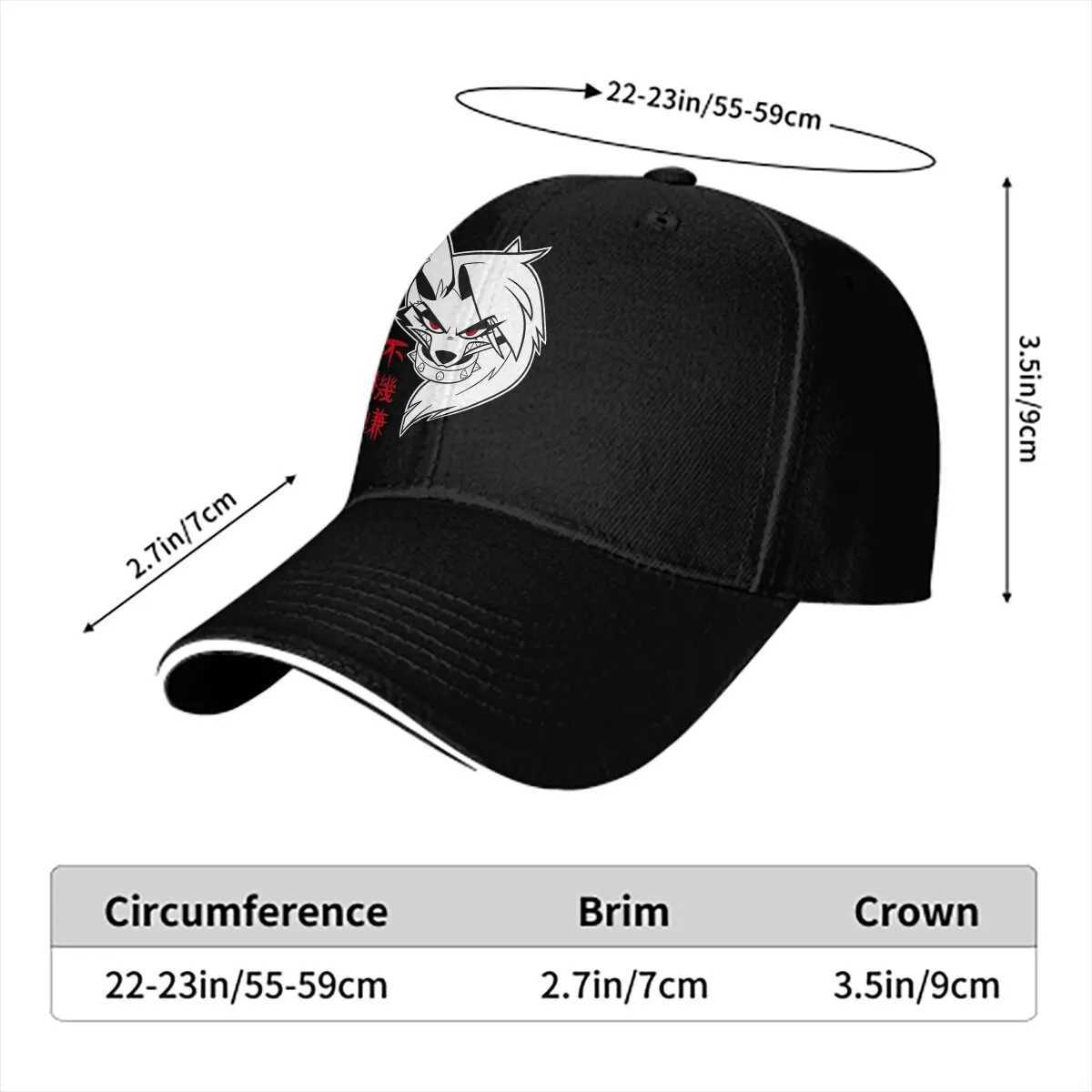 Solid color dad hat Loona casual hat Sun vision hat Helluvaboss Peaked hat W241225