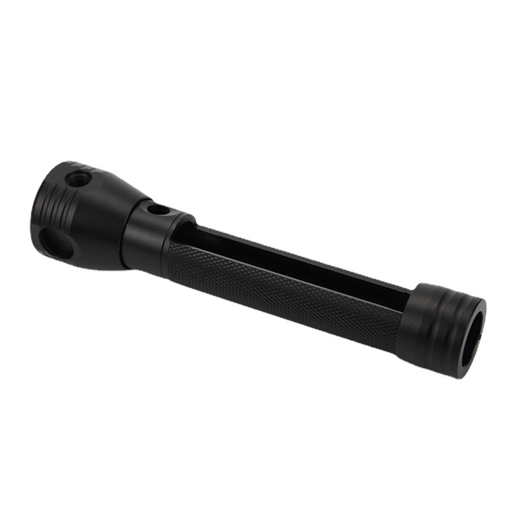 Waterproof LED Handheld Flashlight - Durable Design with Long-Lasting Battery Ideal for Outdoor Flashlight casing