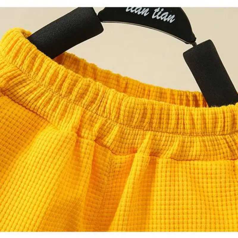 Clothing Sets Summer Baby Girl Boy Cloth Children Sports Cartoon Bear Tshirt and Shorts Set Kid Knit Hat Short Sleeve Top Buttom 2pcs OutfitsY241225KJ