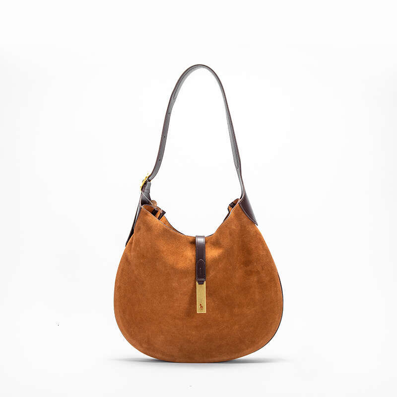Women's Bags Handbag Fashion Small Fragrance Reversed Suede Banquet Party Commuter Shoulder Brand Winter Women's Crescent Bag