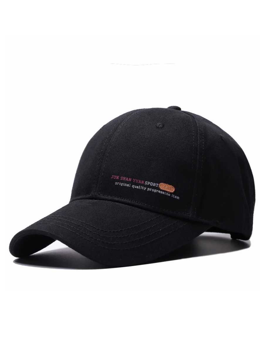 56-60 60-65 cm large head mens shoulder leather hat cool hip-hop hat mens cotton plus size baseball cap W241225