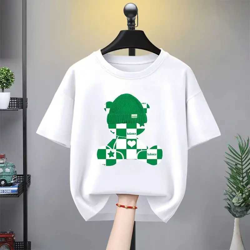 Clothing Sets Summer boys clothing set childrens girls cartoon bear print T-shirt and shorts 2-piece set childrens casual topY241225ZTWW