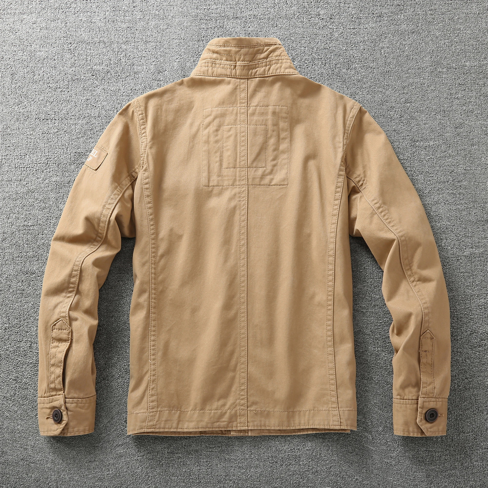 Mens Autumn Casual Jacket Retro Camouflage MultiPockets Cowboy Jackets Fashion Outdoor Cargo Coats 241225
