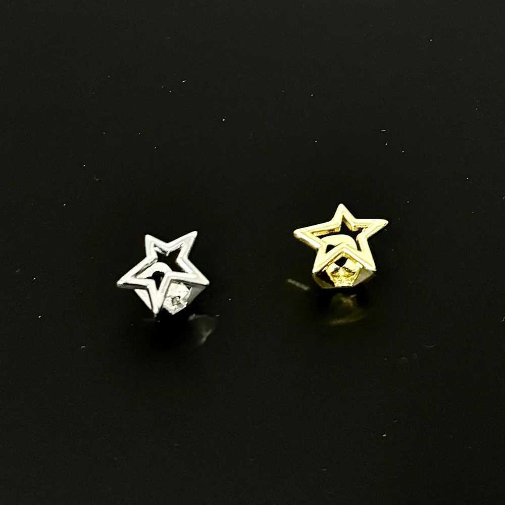 YOUNGX Punk Y2K Hollow Star Teeth Grillz Hip Hop Gold Silver Color Pentagrams Tooth Cs For Women Men Jewelry Party GiftXJ241225