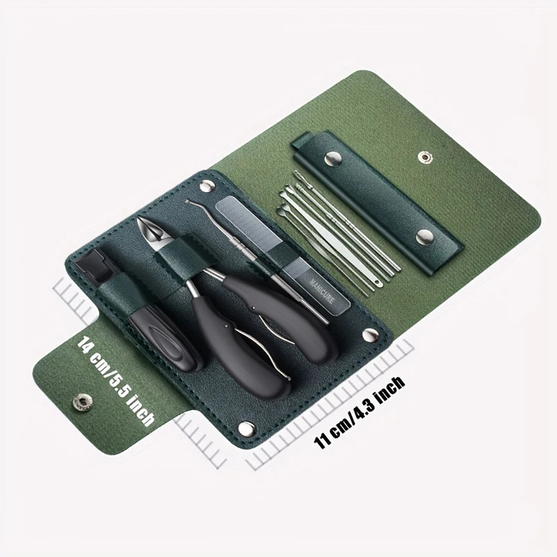 4/10Pcs Ingrown Toenail Kit Atrovirens Modern Style Extended Eagle Beak Nail Clippers With Padded Handle Home Pedicure Set I 241225