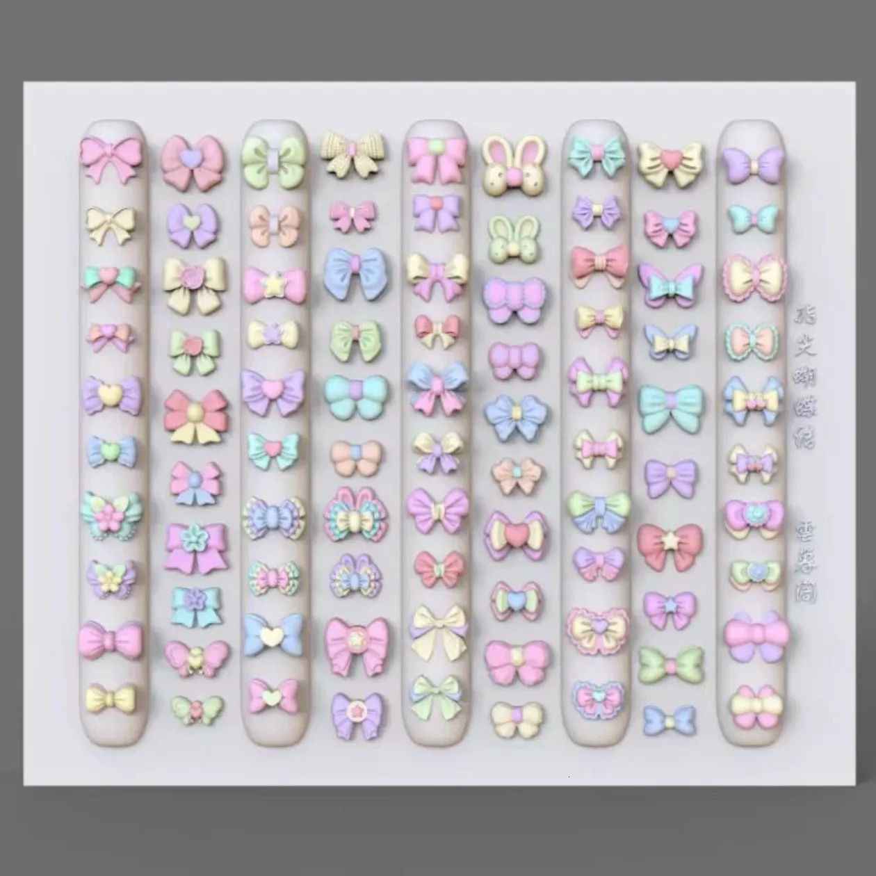 1pc Bow Pumpkin Panda 3D Nail Mold Nail Art Decorations Nails DIY Silicone Nails Mould Stamping Plate 241225