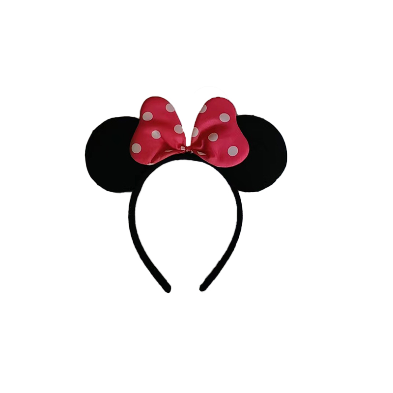 Cute headband spotted bow headband children's adult performance amusement park stall decoration hair accessories