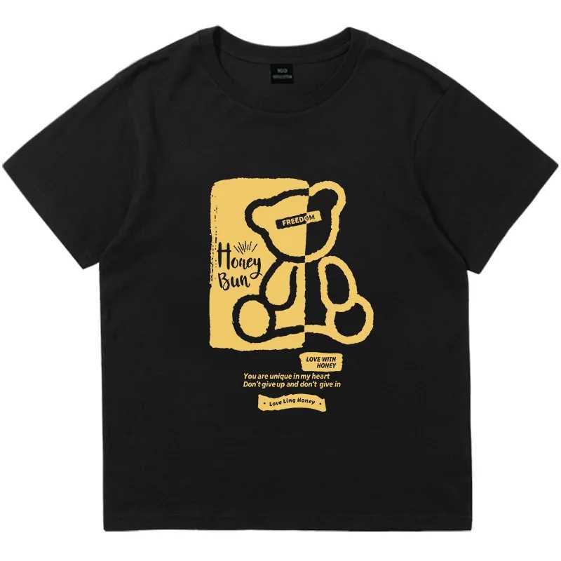 Clothing Sets Summer Baby Boy Clothes Set Children Girls Cartoon Bear Printed T-shirts and Shorts 2pcs Suit Kid Casual Top Bottom TracksuitsY241225JQ3