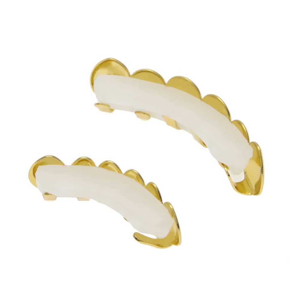 Small Zircon Bling Teeth Grillz Top Bootom Dental Mouth Punk Teeth Cs Cosplay Party Tooth Rper Hip Hop Jewelry TG032XJ241225