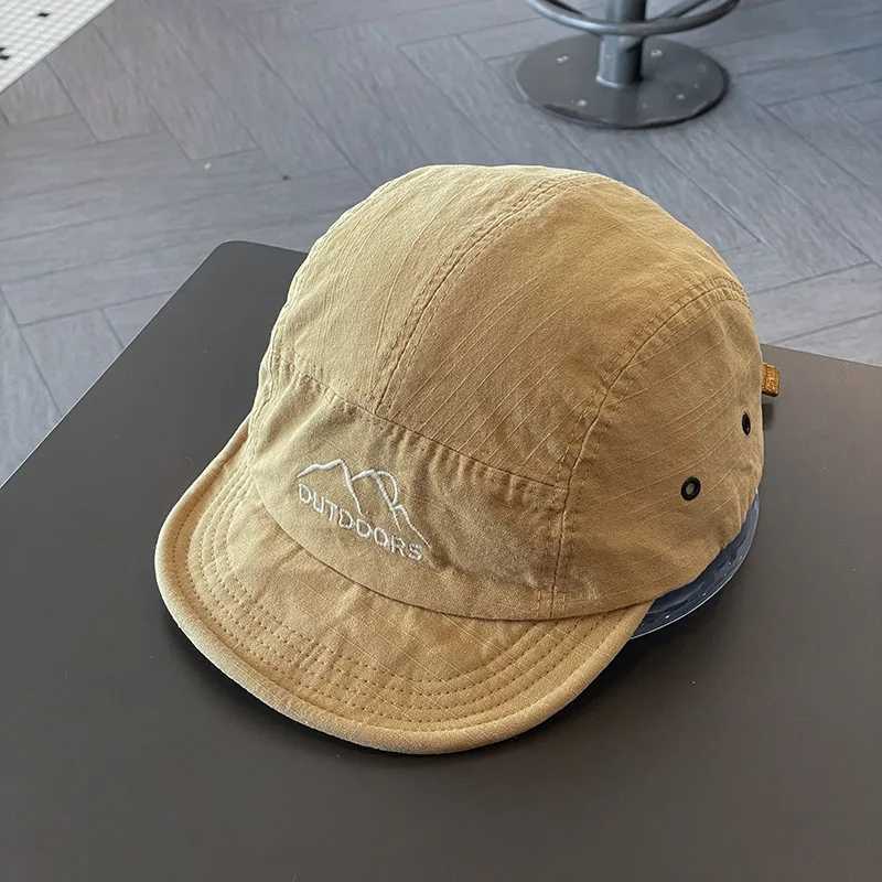 Womens baseball cap short Brim baseball cap mens sunny shawl cap cotton outdoor mountain duckbill cap Visors W241225