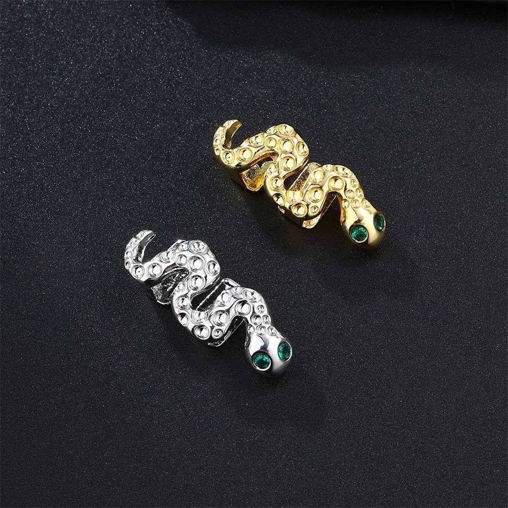 Hip Hop Snake She Bling Teeth Grillz Cs Top Bottom Charm Grills For Men Women JewelryXJ241225