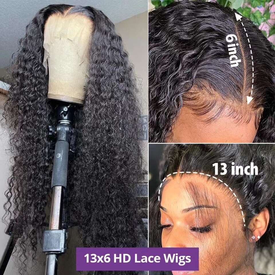 13X4 Curly Front Lace Small Roll Wig Cover Lace Frontal Wig Kq1 Kq1